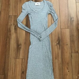 Fluxus grey jersey long sleeve dress